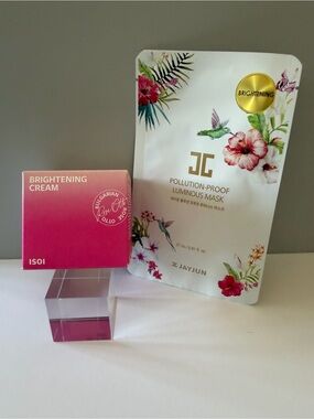 ISOI Brightening Cream & JAYJUN Pollution-Proof Luminous Mask - Bundle